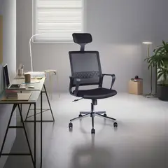 JUST HOME COLLECTION - Silla Escritorio Ejecutiva Sonia Negro