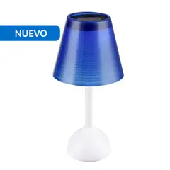 CASA BONITA - Lampara de mesa Solar Azul 9.2x9.2 cm