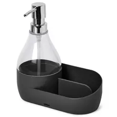 UMBRA - Dispensador de jabón con organizador negro