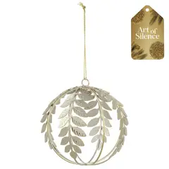 DEAR SANTA - Esfera navidad dorada 8 cm aos