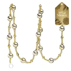 DEAR SANTA - Guirnalda navidad perlas 120 cm aos