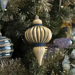 DEAR SANTA - Adorno navidad dorado 15 cm illusion