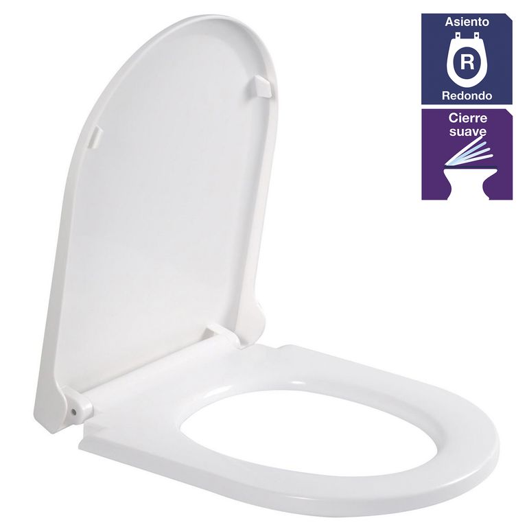Asiento tapa WC Roma blanco