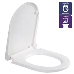 SENSI DACQUA - Asiento tapa WC Roma blanco