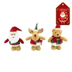 DEAR SANTA - Figura Santa/Oso/Reno Navidad 20 cm 1 Pieza Rojo Surtido