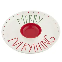 DEAR SANTA - Fuente Navidad Servir 27 cm Rojo/Blanco