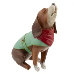 DEAR SANTA - Beagle navidad de resina 15 cm