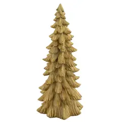 DEAR SANTA - Árbol navidad deco poliresina 37.5 cm dorado