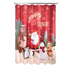 DEAR SANTA - Cortina ducha navidad rojo