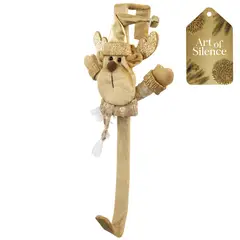 DEAR SANTA - Soporte navidad corona oso dor 31cm aos