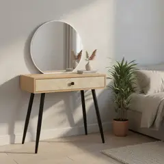 JUST HOME COLLECTION - Tocador 1 Cajón(es) Florencia 80x76x40 cm Madera