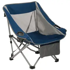 KLIMBER - Silla Plegable 74x77x60 cm Gris/azul