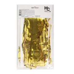 JUST HOME COLLECTION - Cortina para Fiesta 200x100 cm Dorado