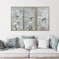 JUST HOME COLLECTION - Set de 3 Cuadros Natura 30x60 cm