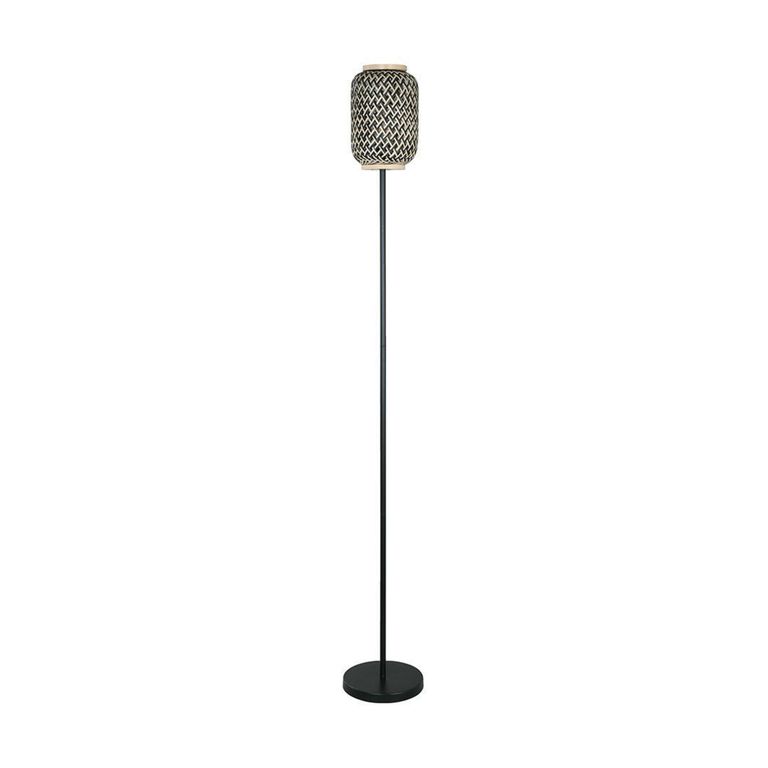 Lámpara Pie Nala 1L E27 Natural/Negro
