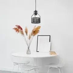 JUST HOME COLLECTION - Lámpara Colgante Labruna Metal Negro