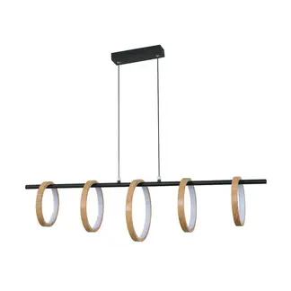JUST HOME COLLECTION - Lámpara Colgante Marina Plástico Negro