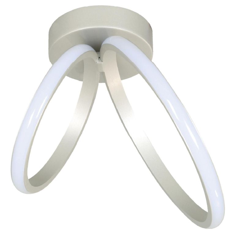 Lámpara Techo Led Aluminio Gris