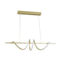 JUST HOME COLLECTION - Lámpara Colgante Led Dinant Plástico Amarillo/Dorado