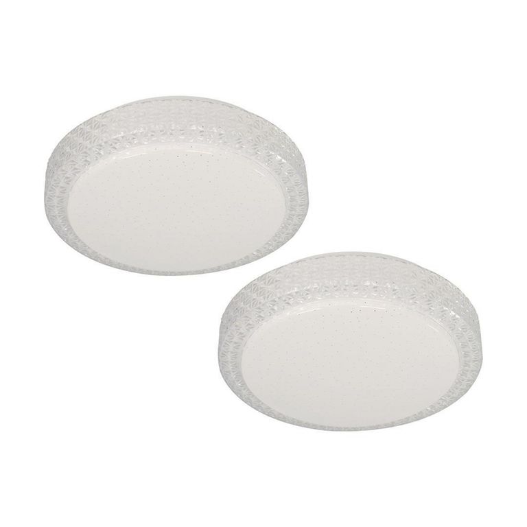 Pack2 plafon led lead blanco