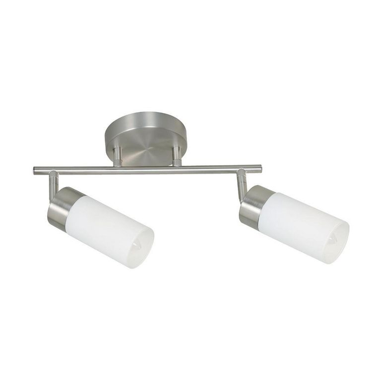 Foco Interior Direccional Denver 2 Luces Acero Inoxidable