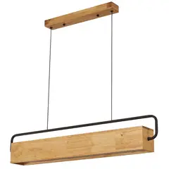 JUST HOME COLLECTION - Lampara Colgante Madera Luz Led 82cm