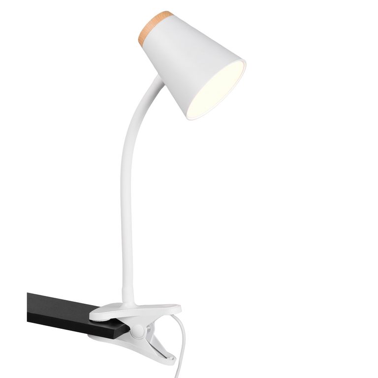 Lampara para Leer Led Clip Narva Blanco 8x43 cm