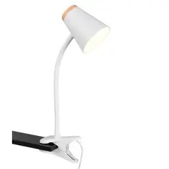 JUST HOME COLLECTION - Lampara para Leer Led Clip Narva Blanco 8x43 cm