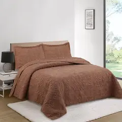 JUST HOME COLLECTION - Cubrecama Quilt Clasico Mocaccino