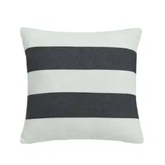 JUST HOME COLLECTION - Cojín Decorativo Rayas Negras Blancas 45x45 cm