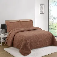 JUST HOME COLLECTION - Cubrecama Quilt Clasico Mocaccino