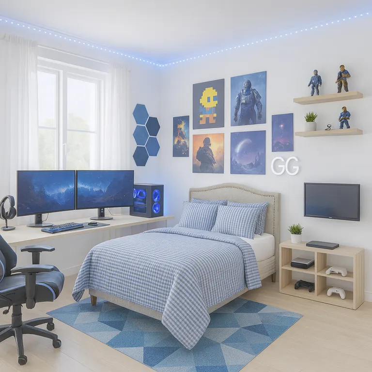 Quilt 2 plazas Teen Azul