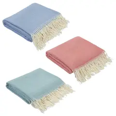 JUST HOME COLLECTION - Manta Fleco 160x130 cm Colores Surtidos