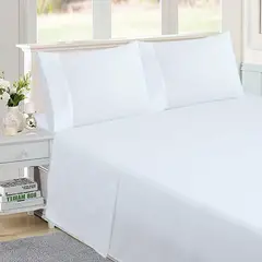 JUST HOME COLLECTION - Sábanas 1.5 Plazas 144 Hilos Lisa