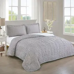 JUST HOME COLLECTION - Quilt Urbano Gris