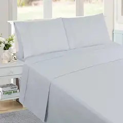 JUST HOME COLLECTION - Sábanas 1.5 Plazas 144 Hilos Lisa