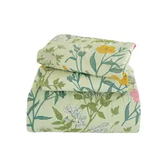 JUST HOME COLLECTION - Cubrecama Quilt Boho Floral Reversible