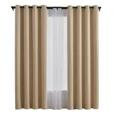 JUST HOME COLLECTION - Combo 2 Paños Cortina Sun out + Velo 140x240 cm