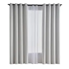 JUST HOME COLLECTION - Combo 2 Paños Cortina Sun out + Velo 140x240 cm