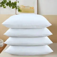 JUST HOME COLLECTION - Pack 4 almohadas de Poliéster para Dormir 50x70 cm