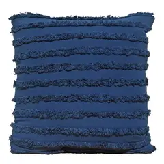 JUST HOME COLLECTION - Cojín Decorativo Azul Textura 45x45 cm