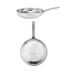 JUST HOME COLLECTION - Batería de Cocina 6 Piezas Acero inoxidable Gris