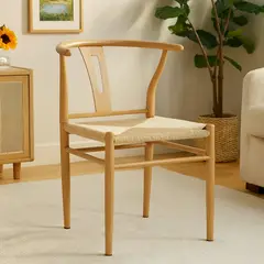 JUST HOME COLLECTION - Silla Wishbone Hanoi Natural 72x45x59.5 cm