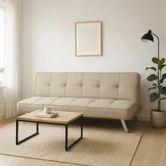JUST HOME COLLECTION - Futón Seattle 175x83x74 cm Seattle Beige 175x83x74 cm