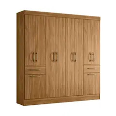 CASA BONITA - Clóset 10 Puerta(s) 2 Cajón(es) 10 Repisa(s) 180x182x42 cm Roble