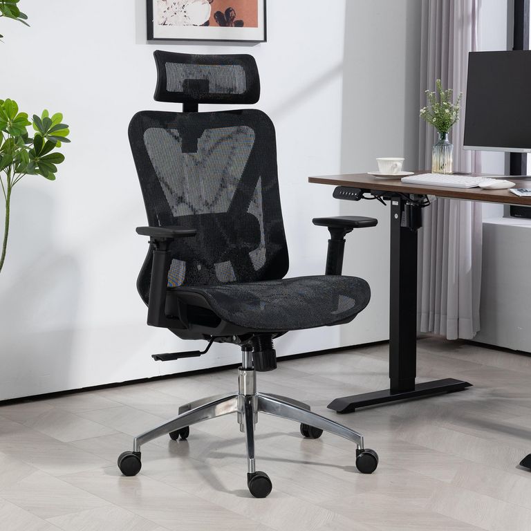 Silla Escritorio PC Ergonómica Leon Negro