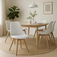 JUST HOME COLLECTION - Silla A341WH Blanco 80x47x50 cm