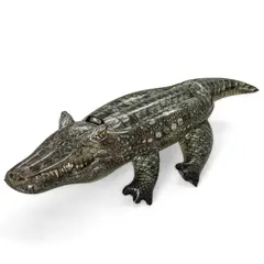 BESTWAY - Flotador Cocodrilo Negro 94x38x193 cm