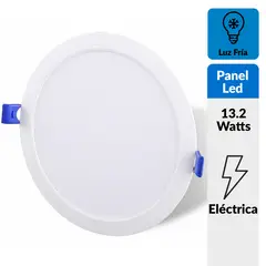 DAIRU - Panel Led Empotrado Circular Blanco 12W Luz Fría