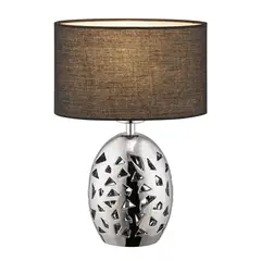 JUST HOME COLLECTION - Lámpara mesa AIDA Negro 22x32 cm